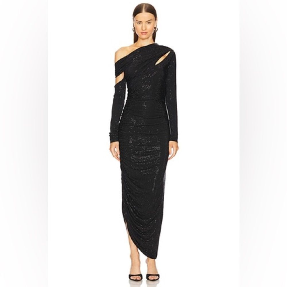 CULT GAIA Kumasi Gown dress with shimmery black